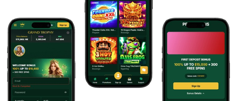 GoldenCrown Casino App Screenshot
